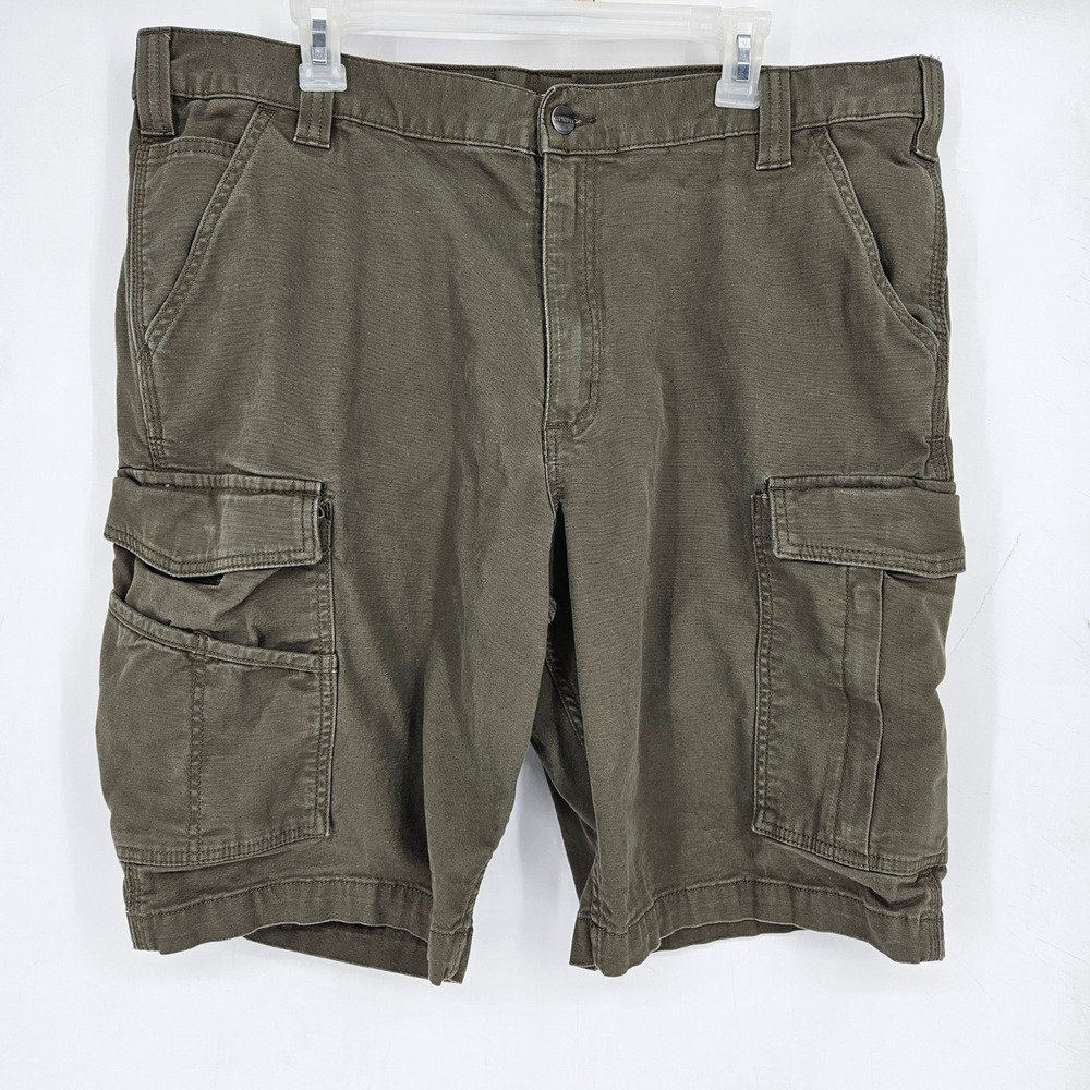 Carhartt Cargo‎ Shorts Mens 40 Rugged Flex Relaxed Fit Outdoors Workwear Green